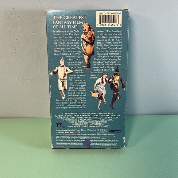 The Wizard of Oz VHS 1939-1989, 50th Anniversary with Booklet Limited Edition - Picture 3 of 8